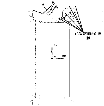 Numerical control machining method of mortise chamfering angles