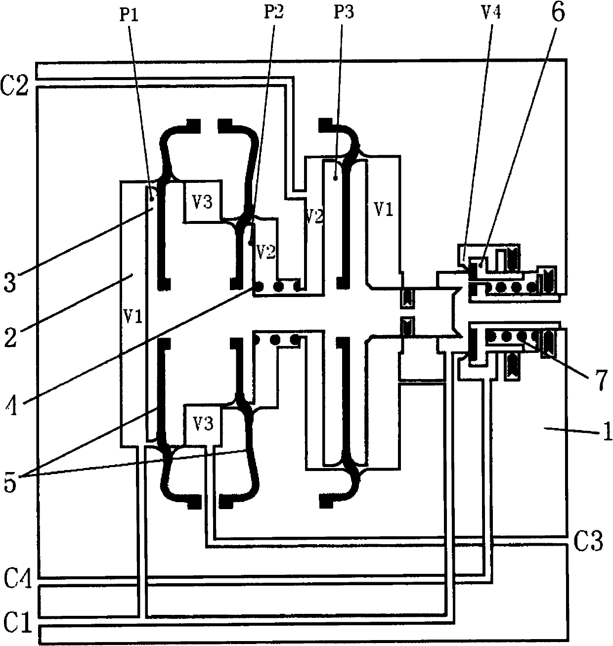 Relay valve for brake system of high-speed train