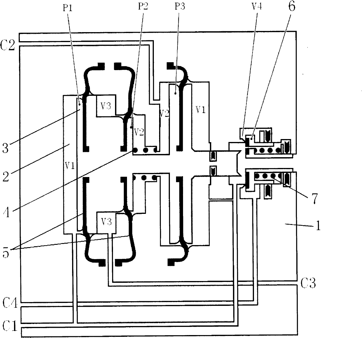 Relay valve for brake system of high-speed train