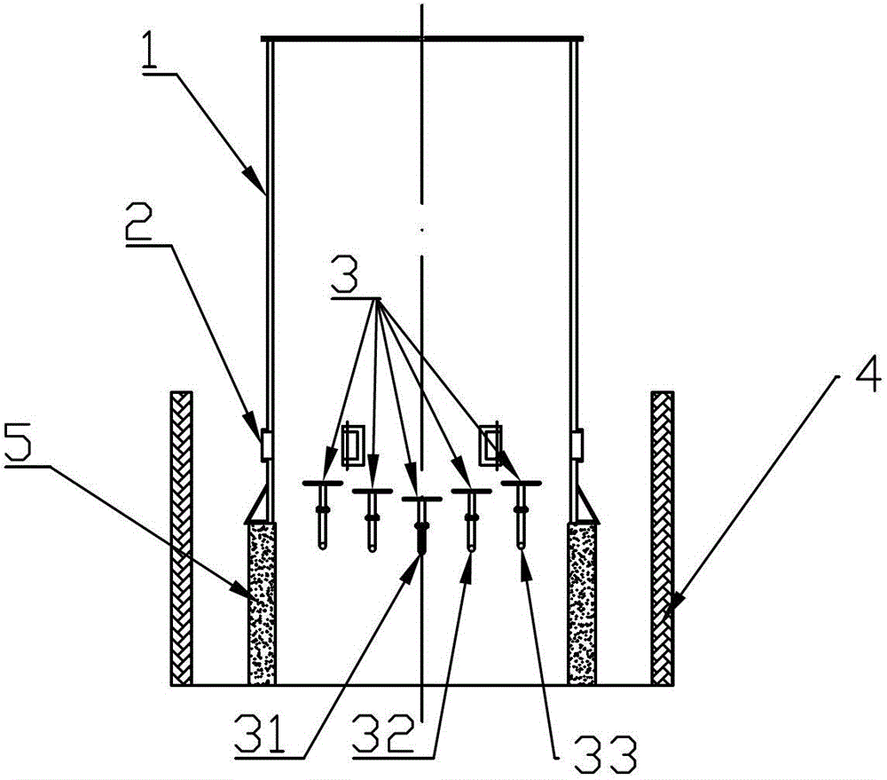 High-efficiency ground torch and stable combustion measure thereof