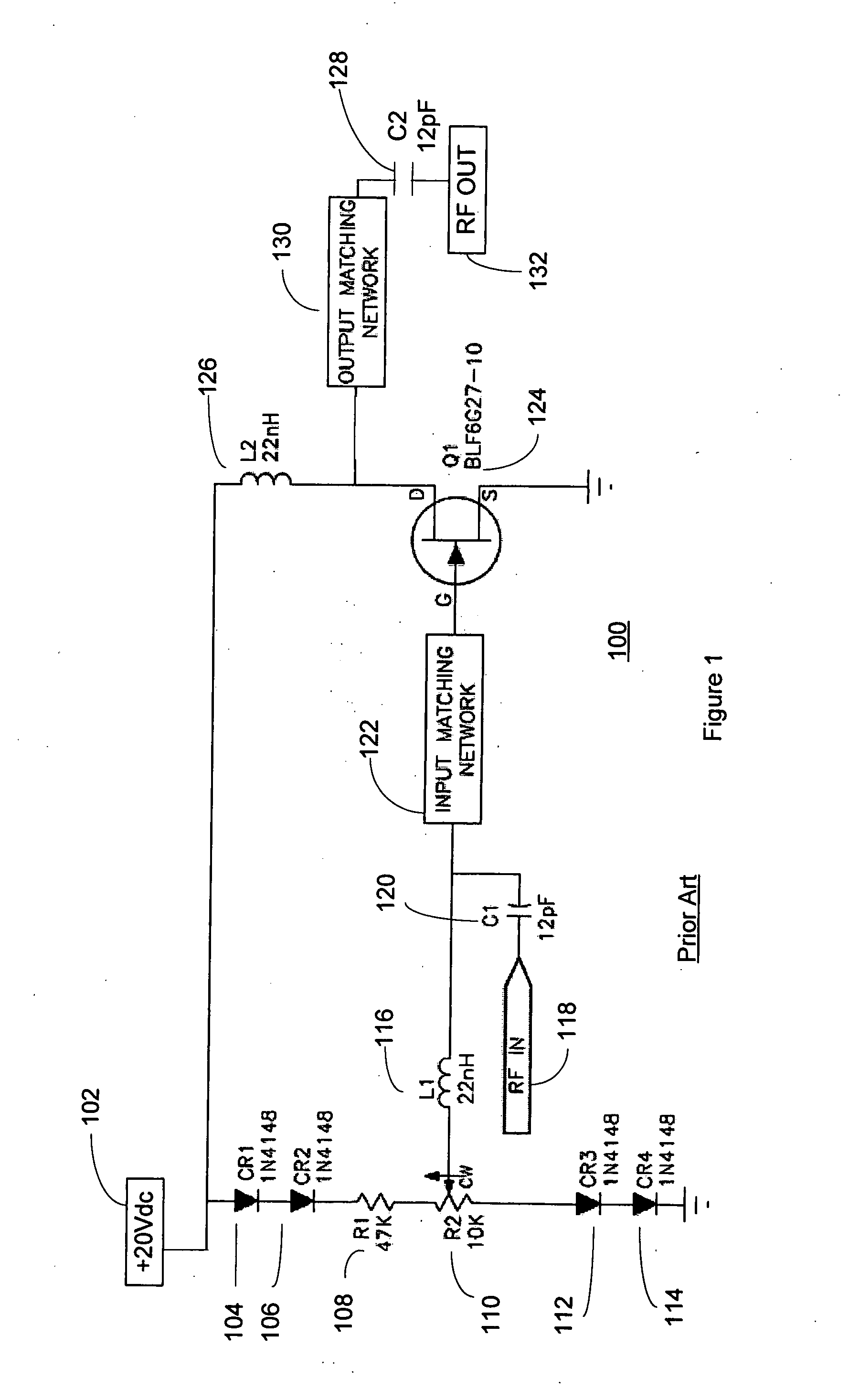 Method and system for providing automatic gate bias for field effect transistors