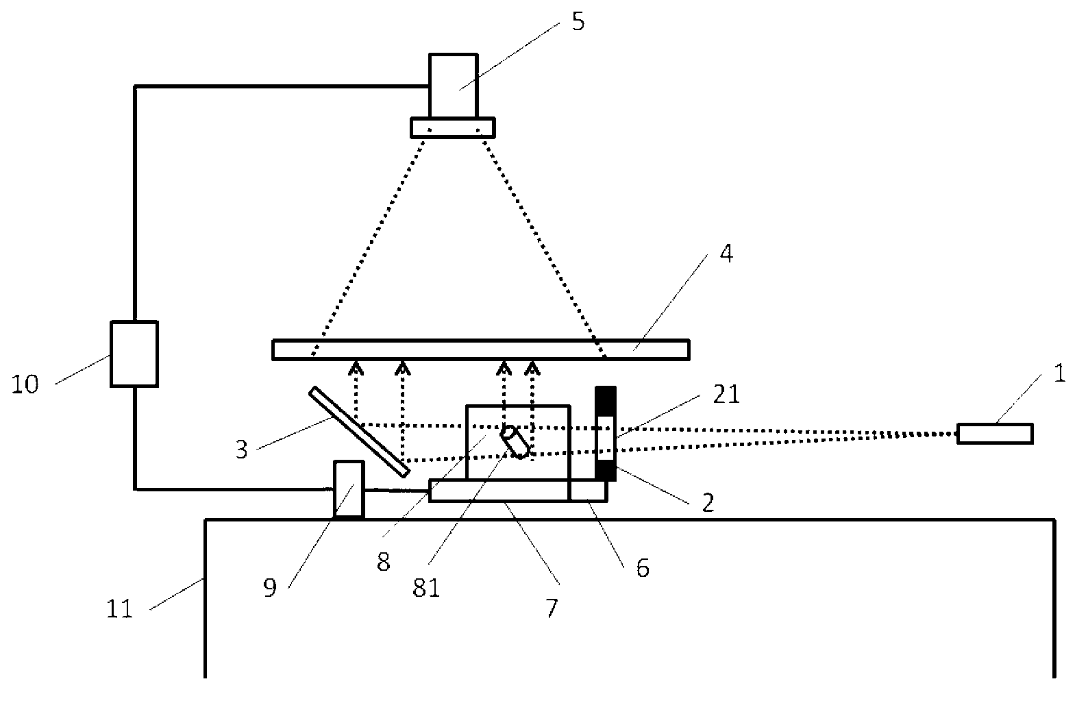 Laser rapid detection method for wormhole flaws of bamboo chopstick blanks and special device thereof