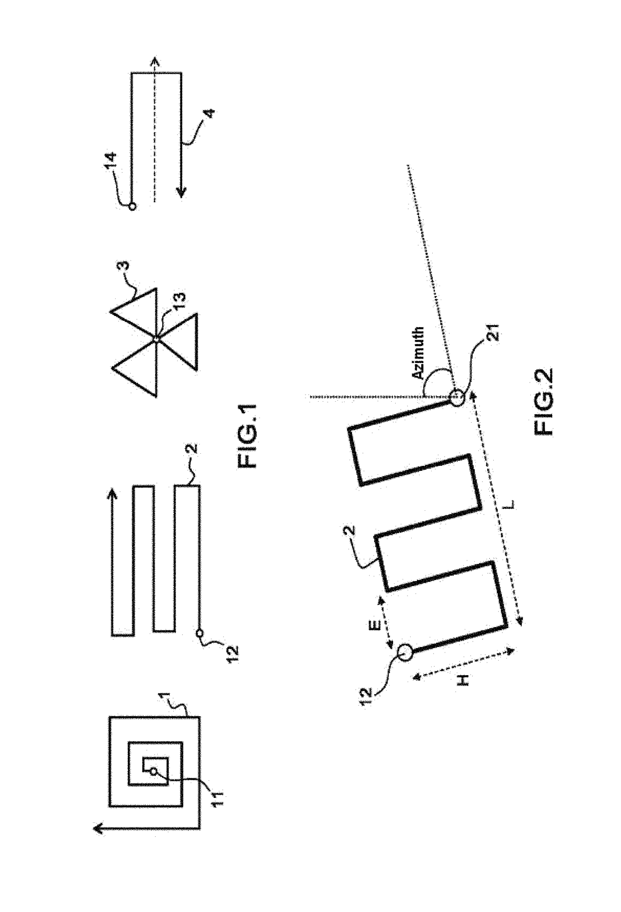 Device for displaying and updating trajectory patterns, in particular SAR trajectory patterns