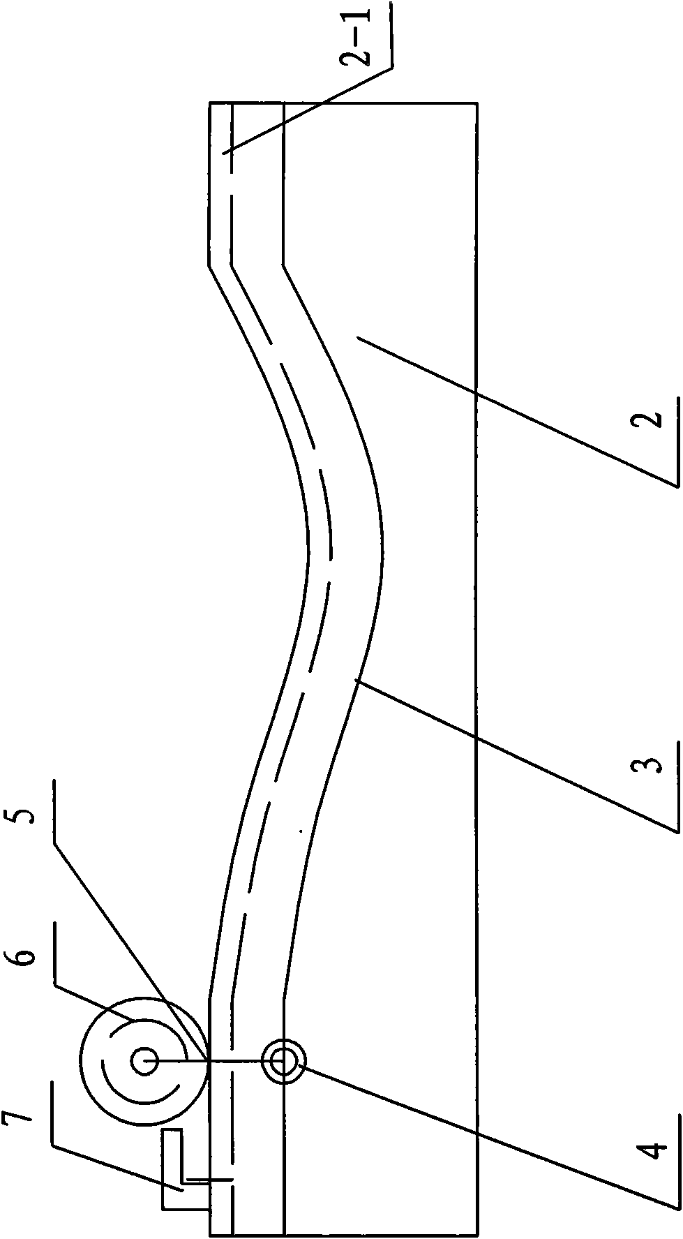 Device for molding section variable camber part by one-step profile modeling and winding and method thereof