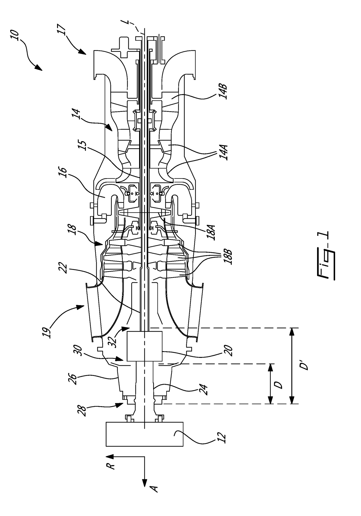 Support assembly for a propeller shaft