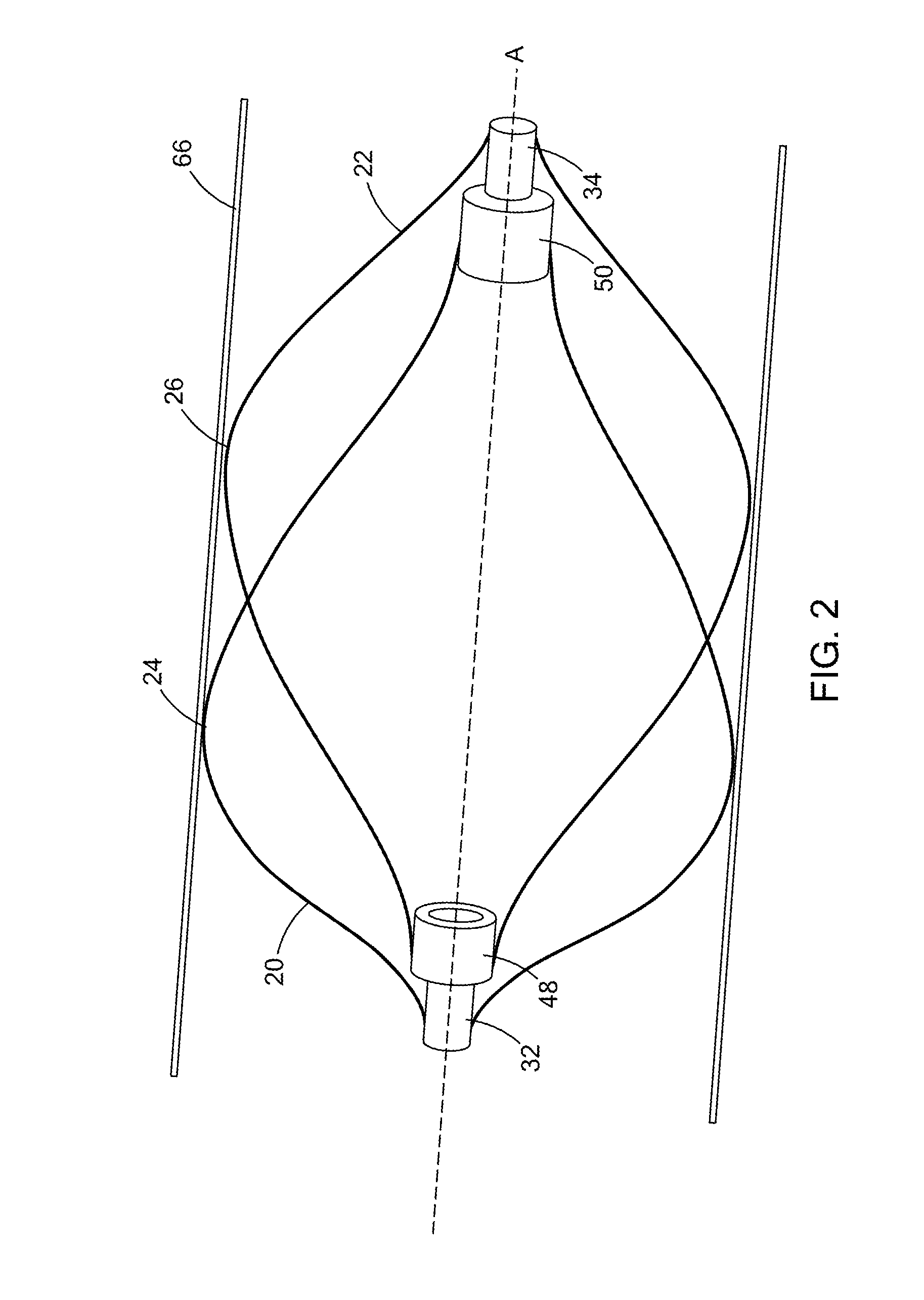 Double conical ivc filter