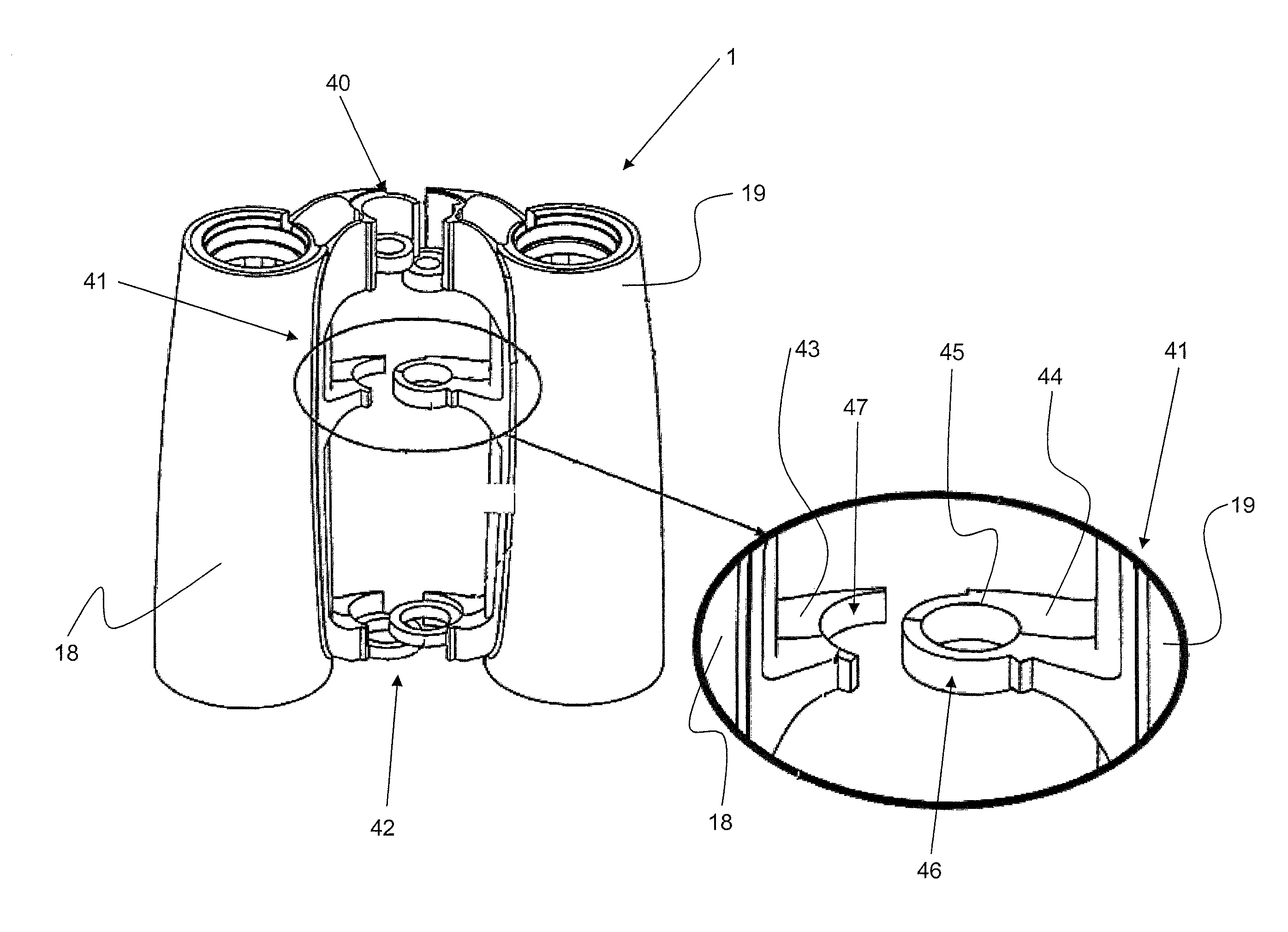 Long-range optical apparatus including binoculars