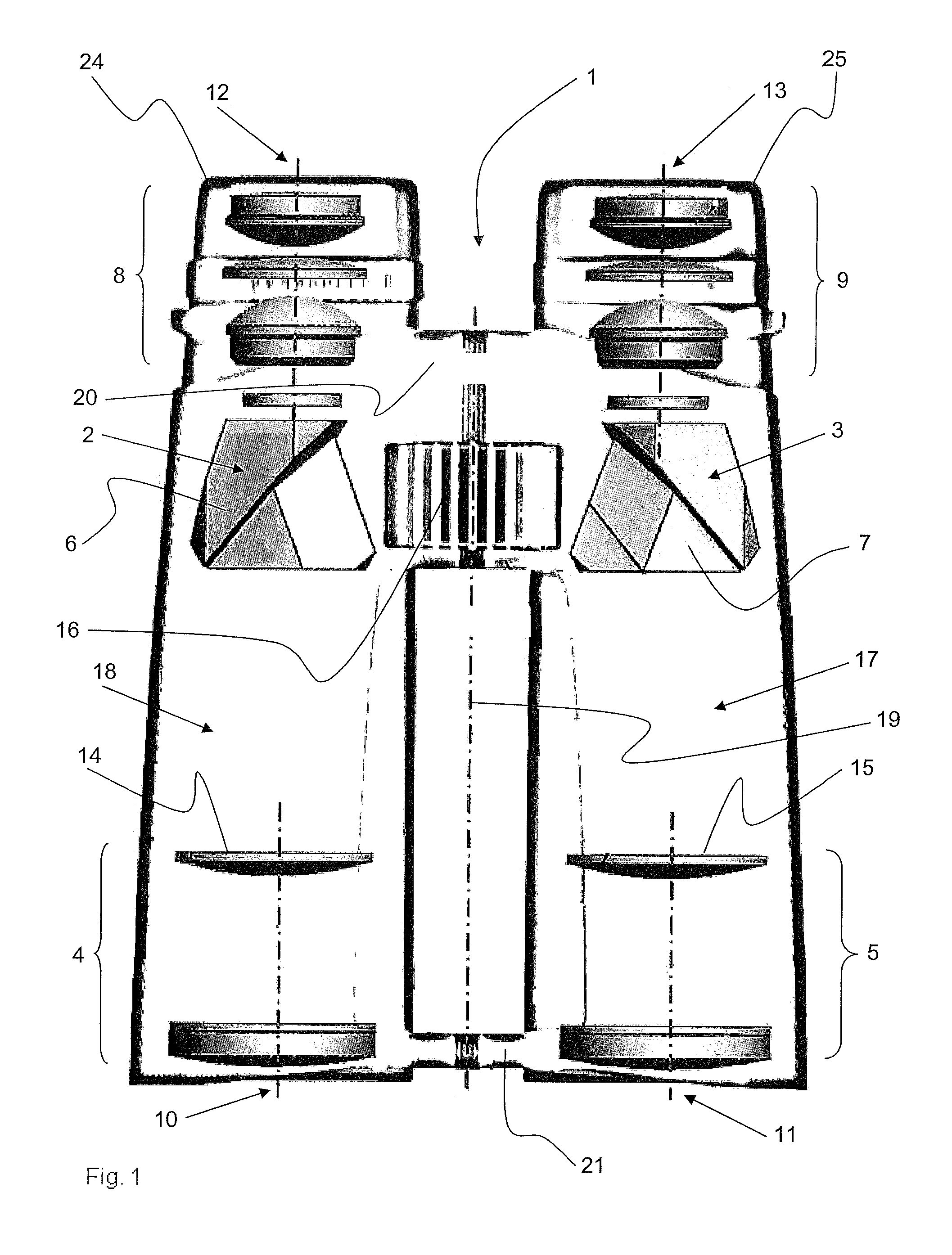 Long-range optical apparatus including binoculars