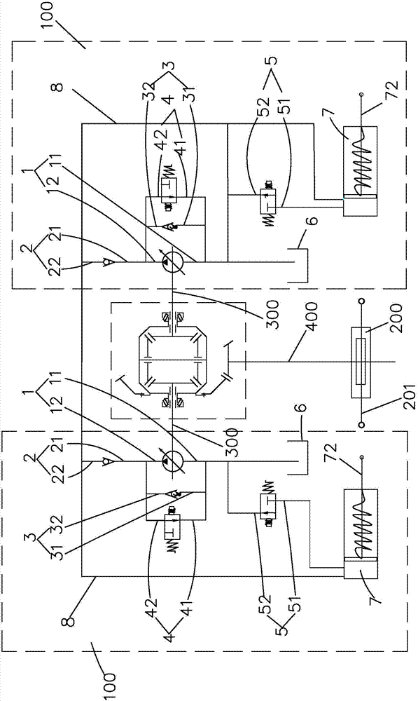 Automobile hydraulic start/stop system