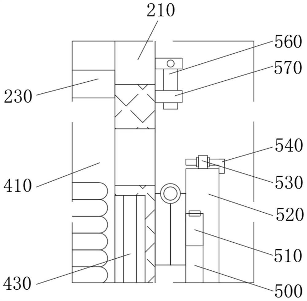 Food packaging box producing and processing device with efficient drying structure