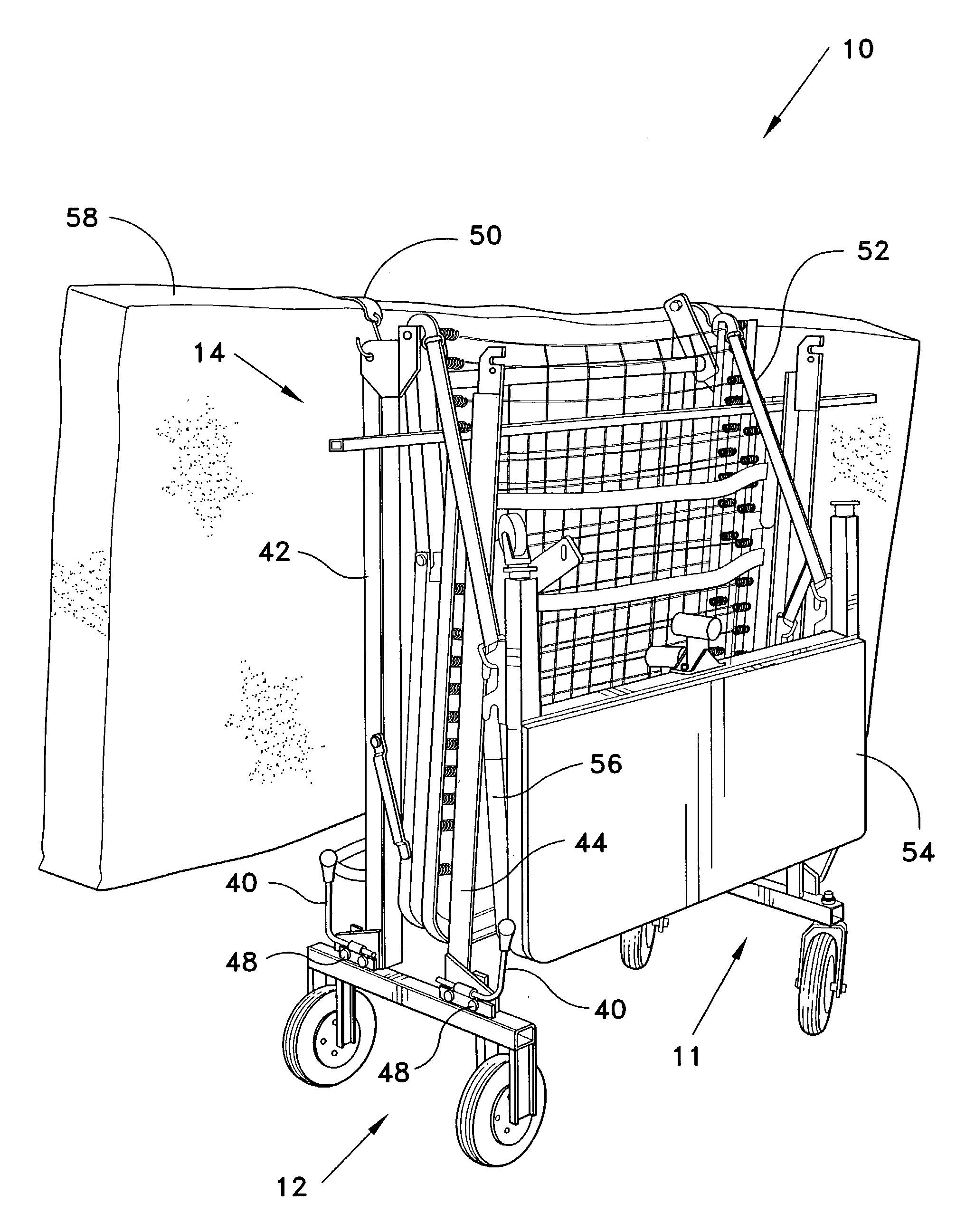 Heavy bed transporting device