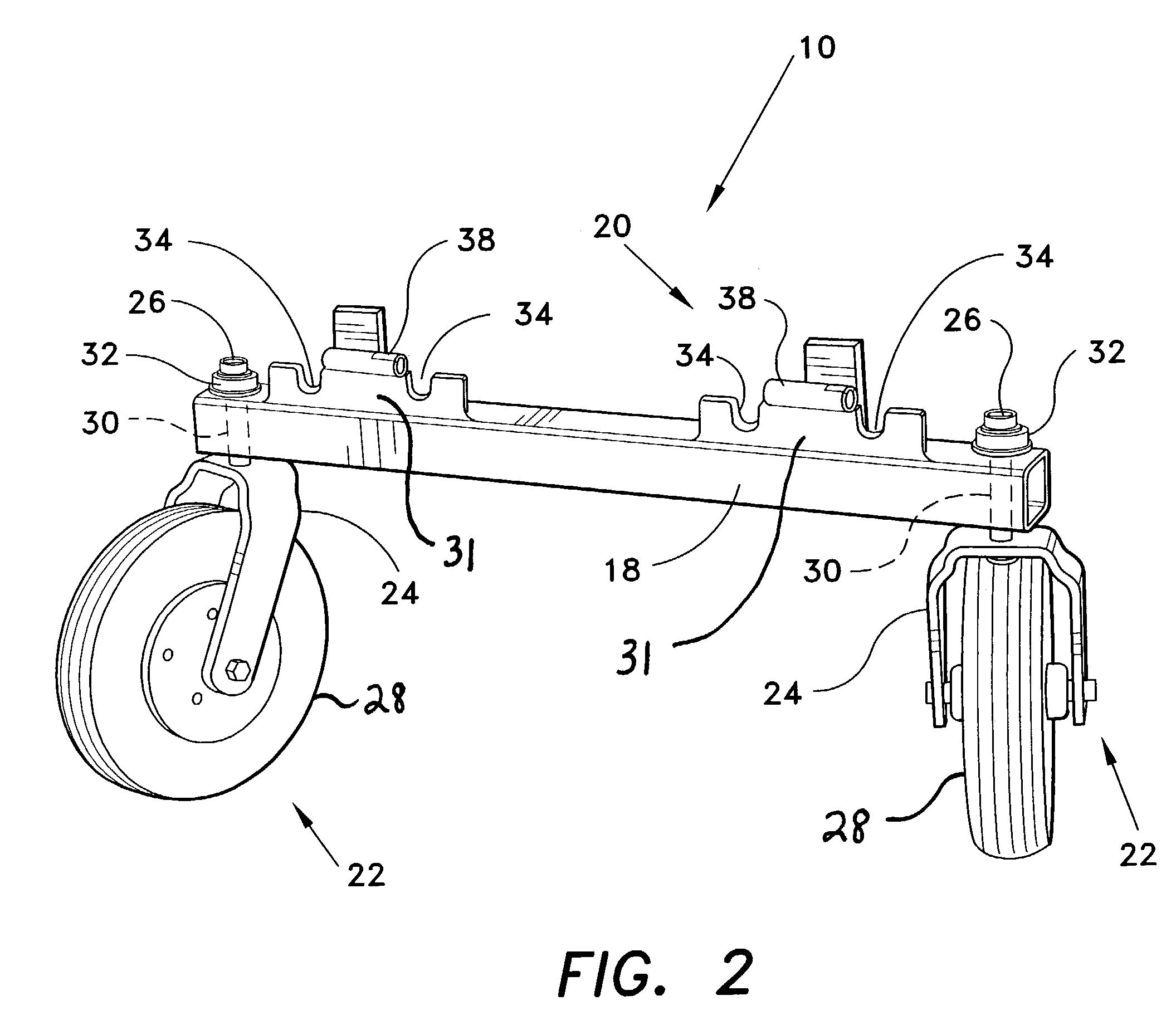 Heavy bed transporting device