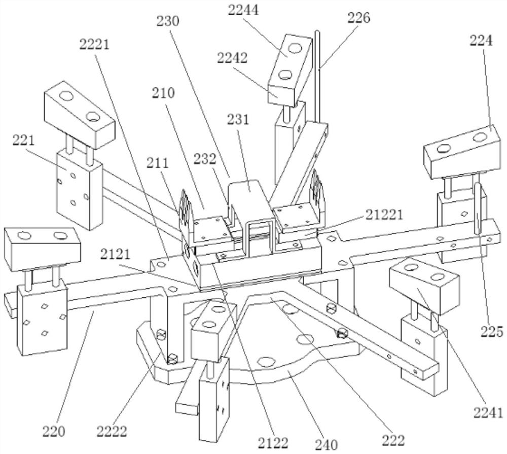 Mechanical arm for buckling and device for buckling