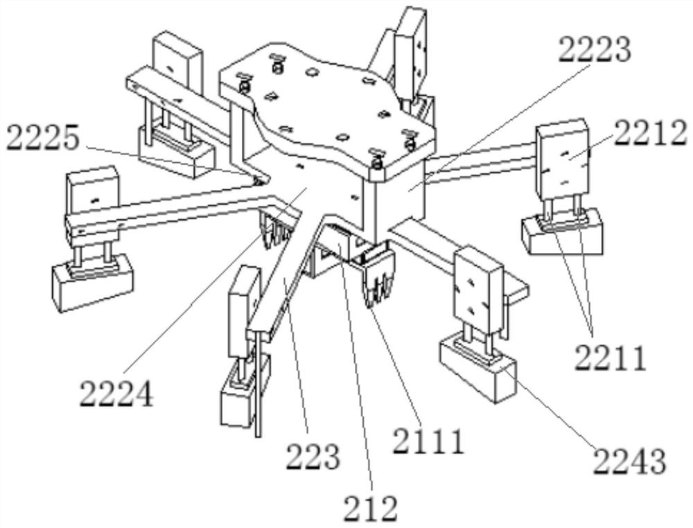 Mechanical arm for buckling and device for buckling