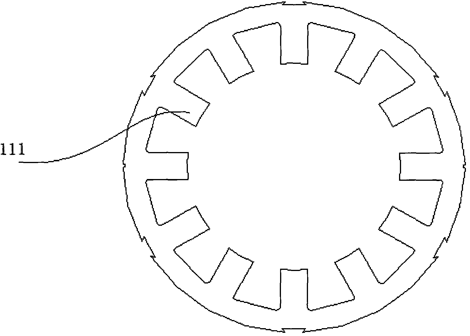 Switched reluctance motor for electric vehicle