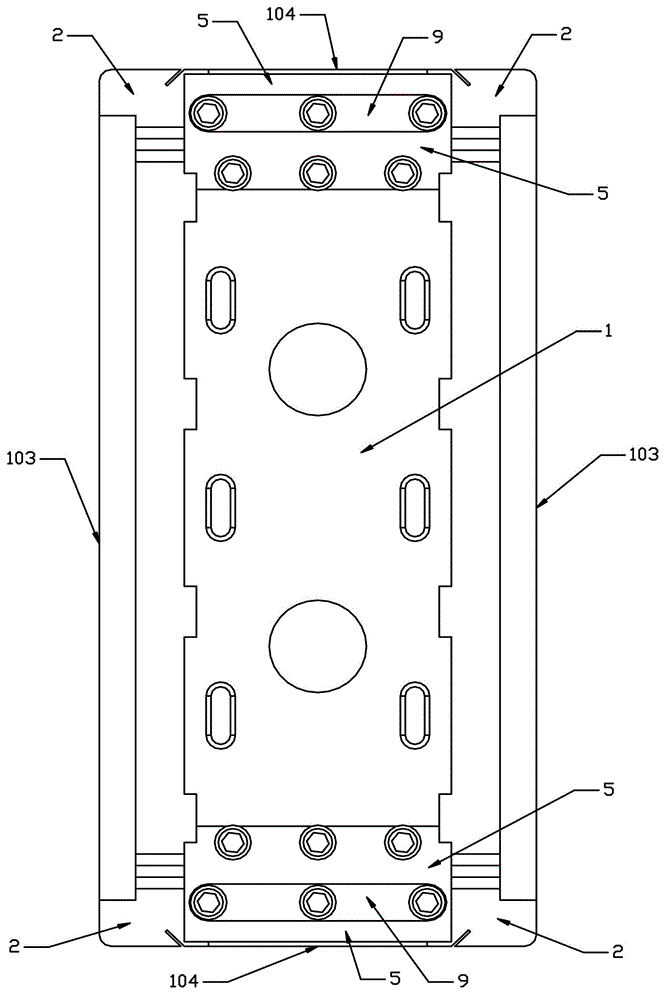 Adjustable core mold for winding transformer iron core