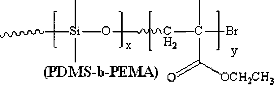 Method for synthesizing organic silicon di-block copolymers