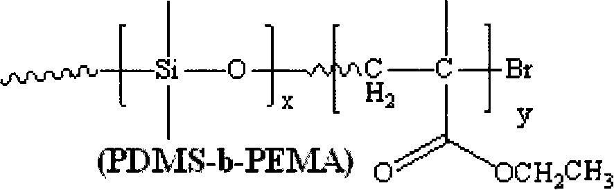 Method for synthesizing organic silicon di-block copolymers