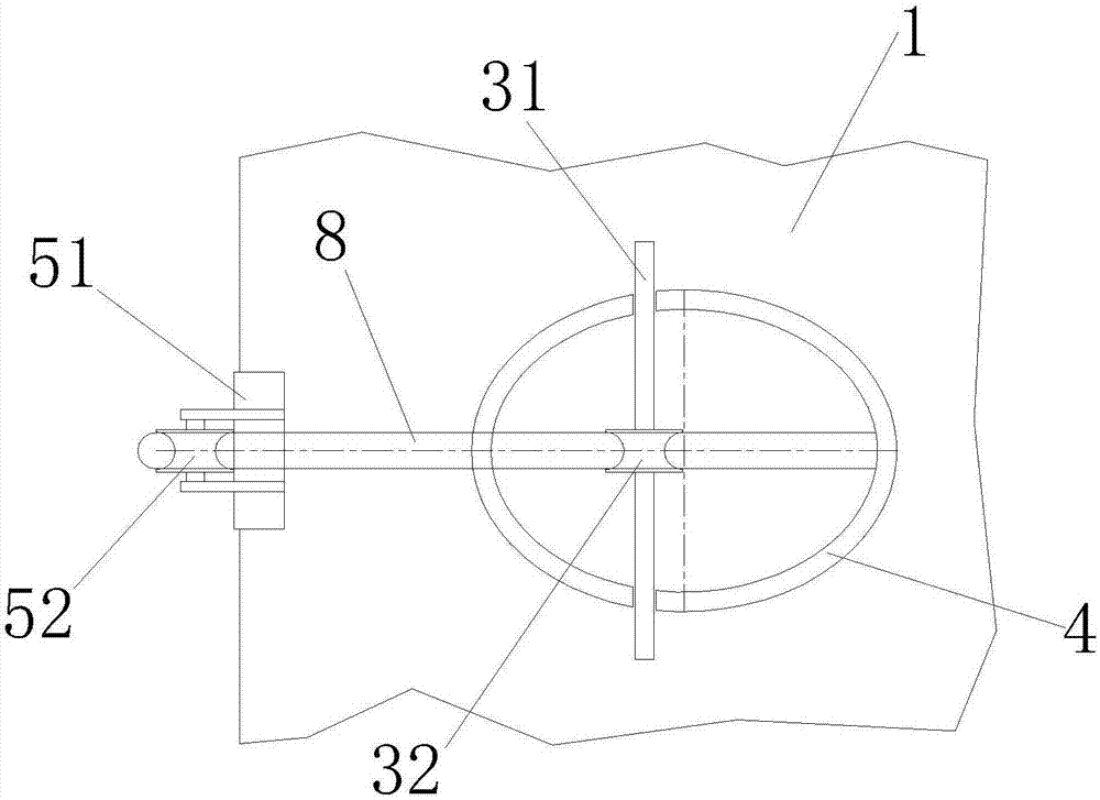 Layout scheme for pulling system in cat anchor test of wooden mold