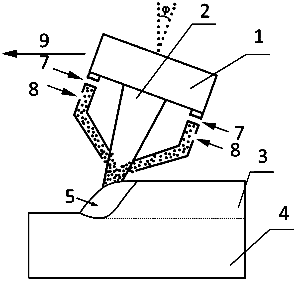 Method for controlling microstructure and hot crack sensibility of laser cladding coating