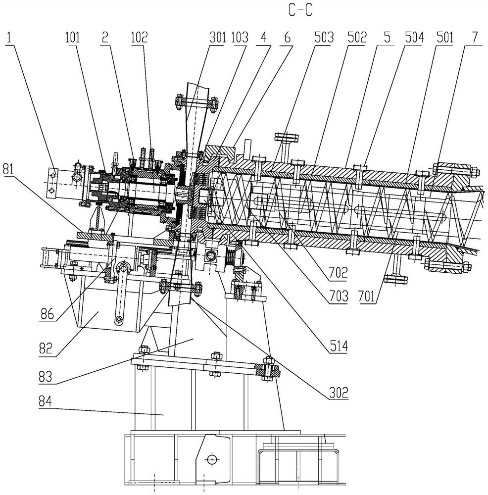 Thermoplastic elastomer extruding and pelletizing device