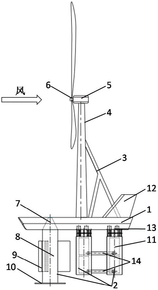 Offshore wind driven generator set and mounting method thereof