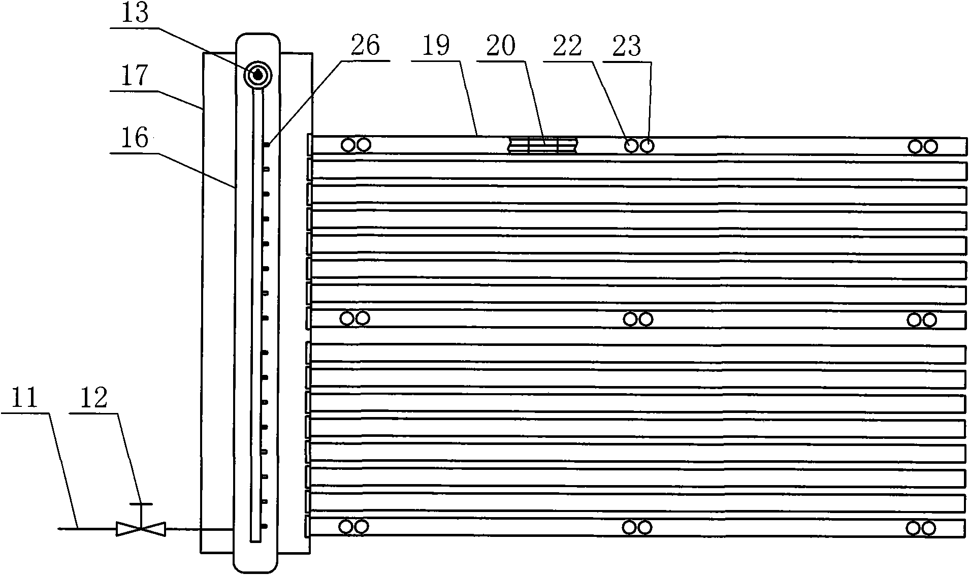 Sack-duster pulse blowing test device and test method thereof