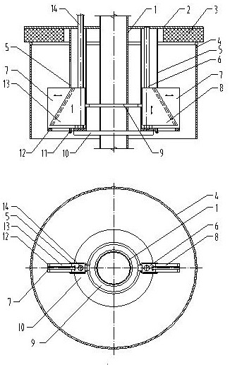 Sealing device of tensioning structure