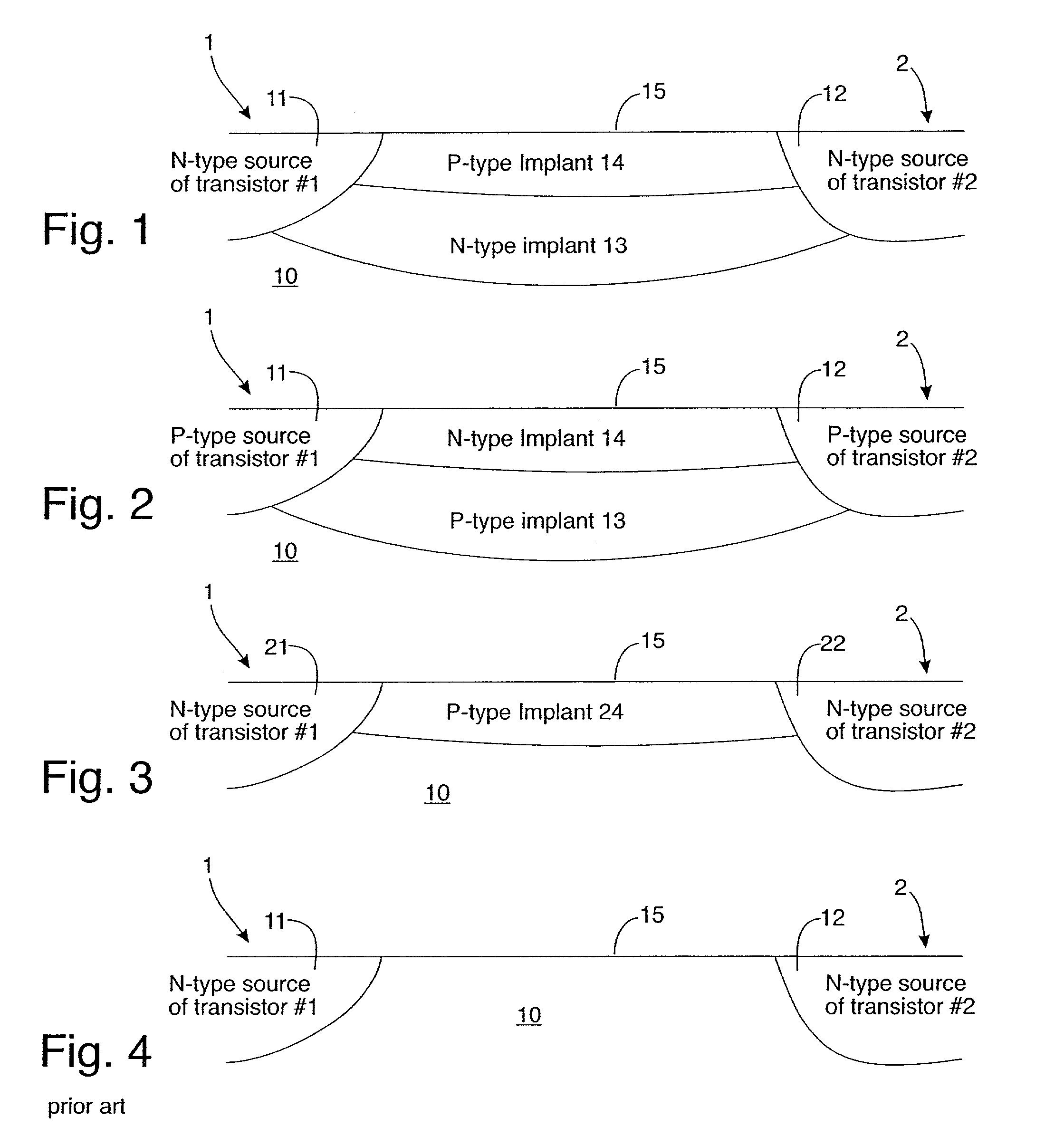 Implanted hidden interconnections in a semiconductor device for preventing reverse engineering