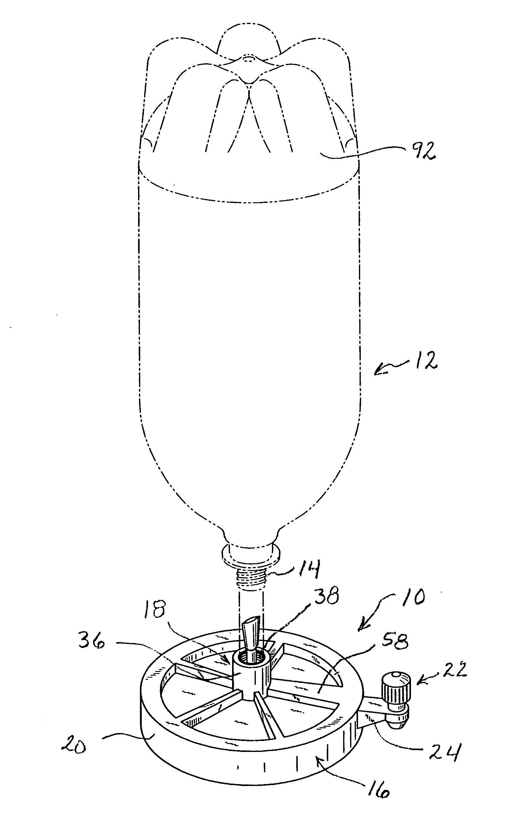 Liquid container valve system