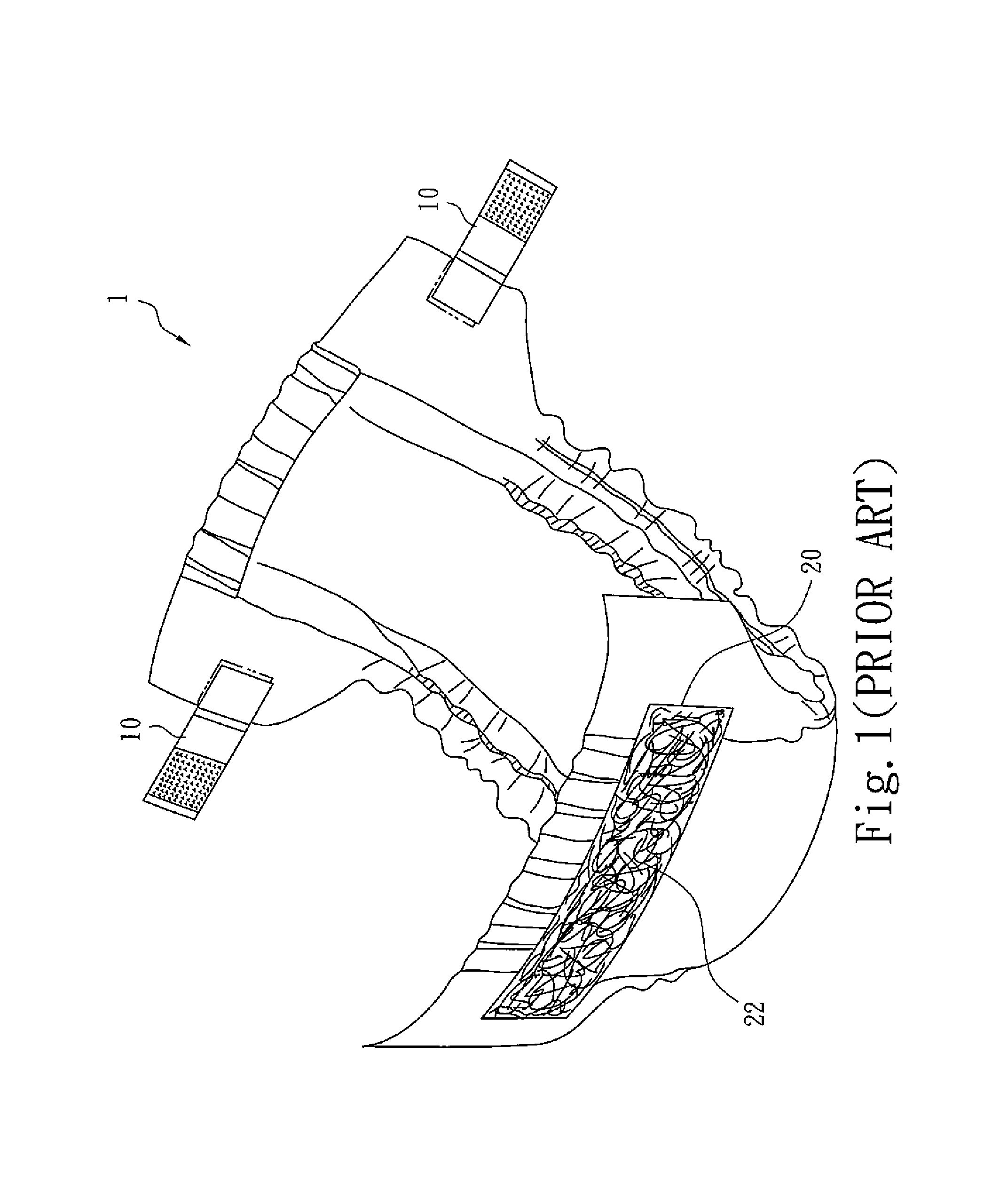 Fastening strap for disposable absorbing articles, method for manufacturing the same and disposable absorbing articles including the same