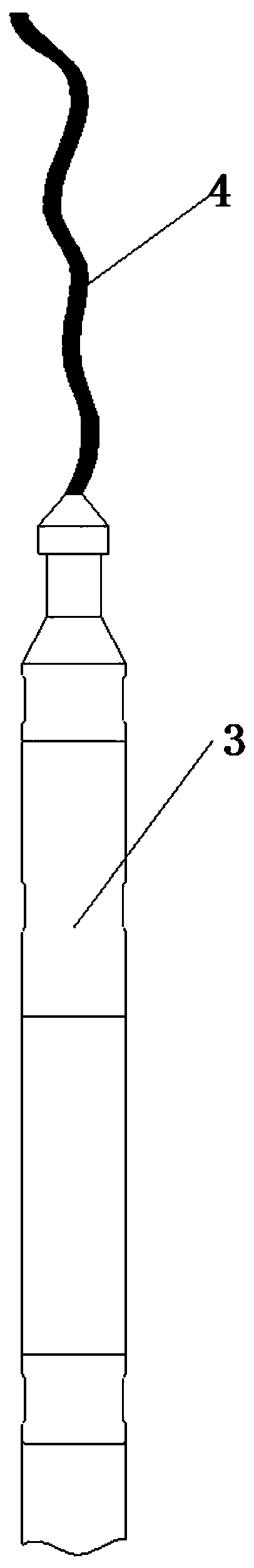 Underground short cable cutter and use method for same