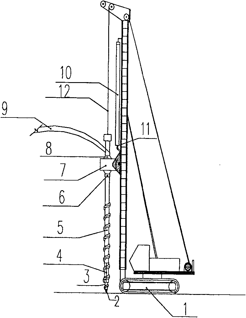 Screw pile, thread pile piling equipment and piling method