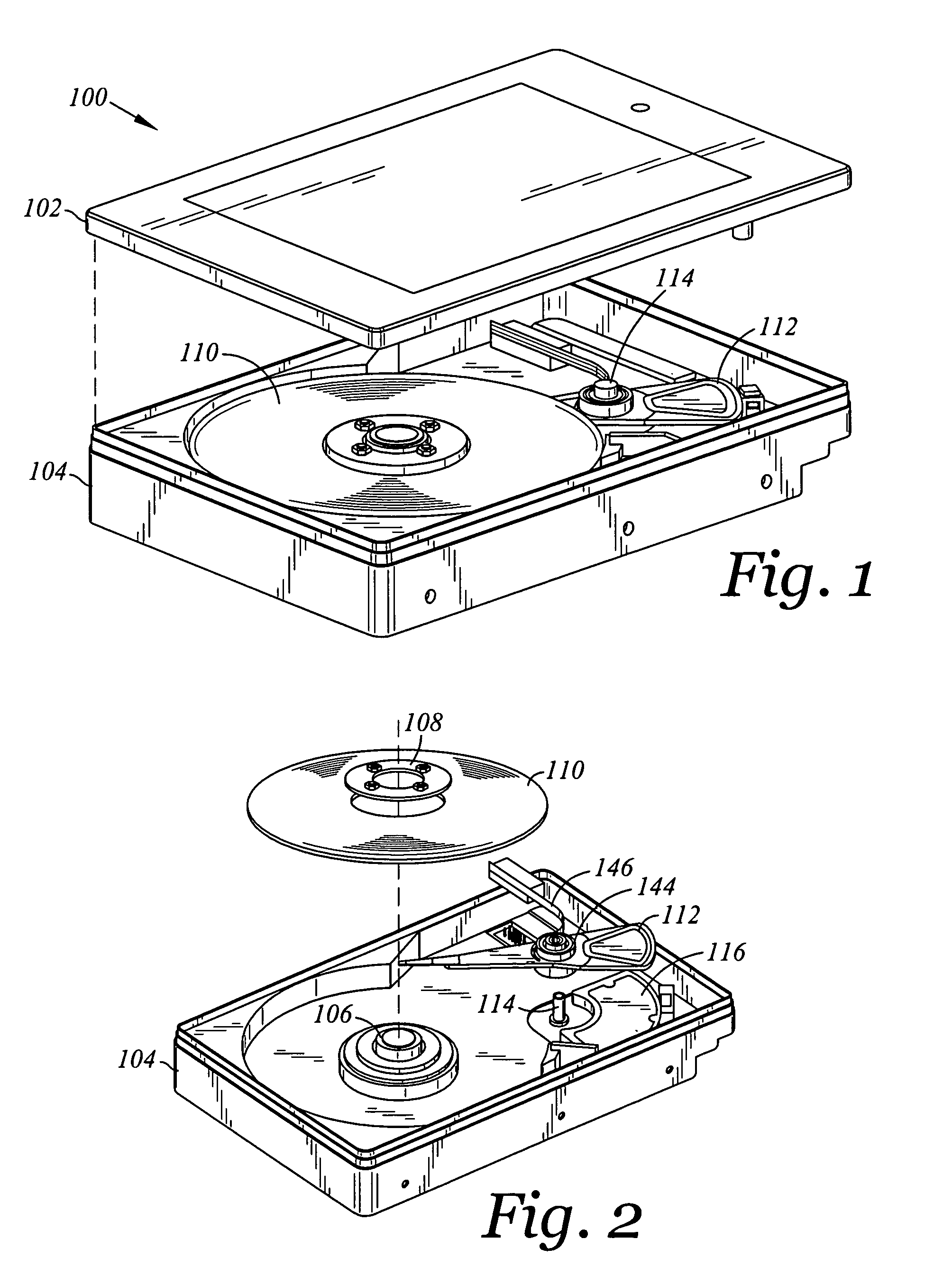 Head stack assembly having an actuator body with multiple slots adjacent to a bore
