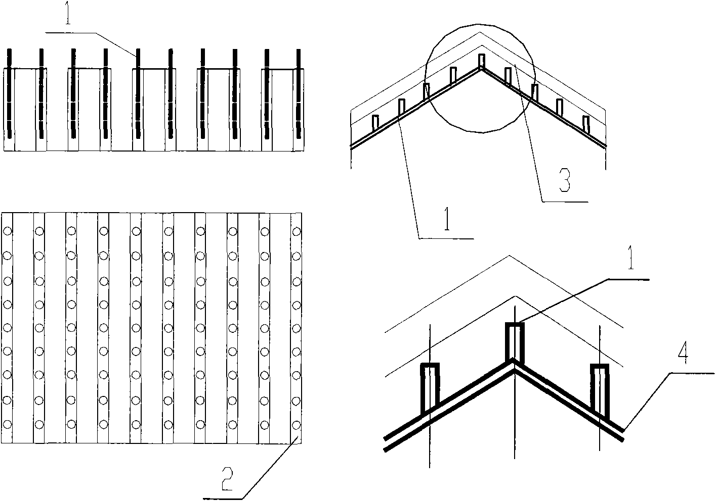 Combination method for atomization unit in large-scale salt spray environmental test system