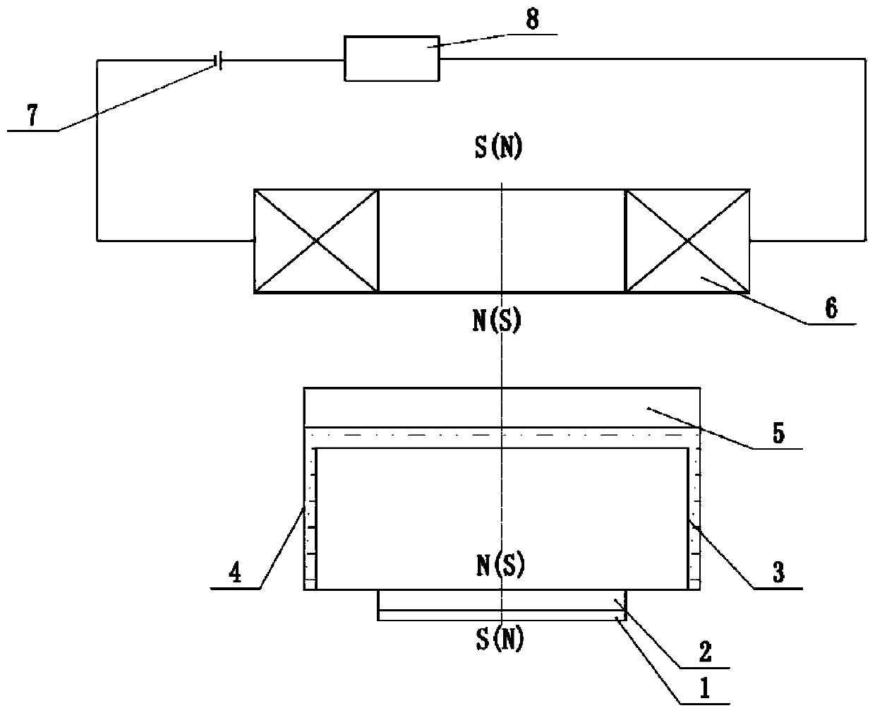 An ion plating arc spot control device and control method