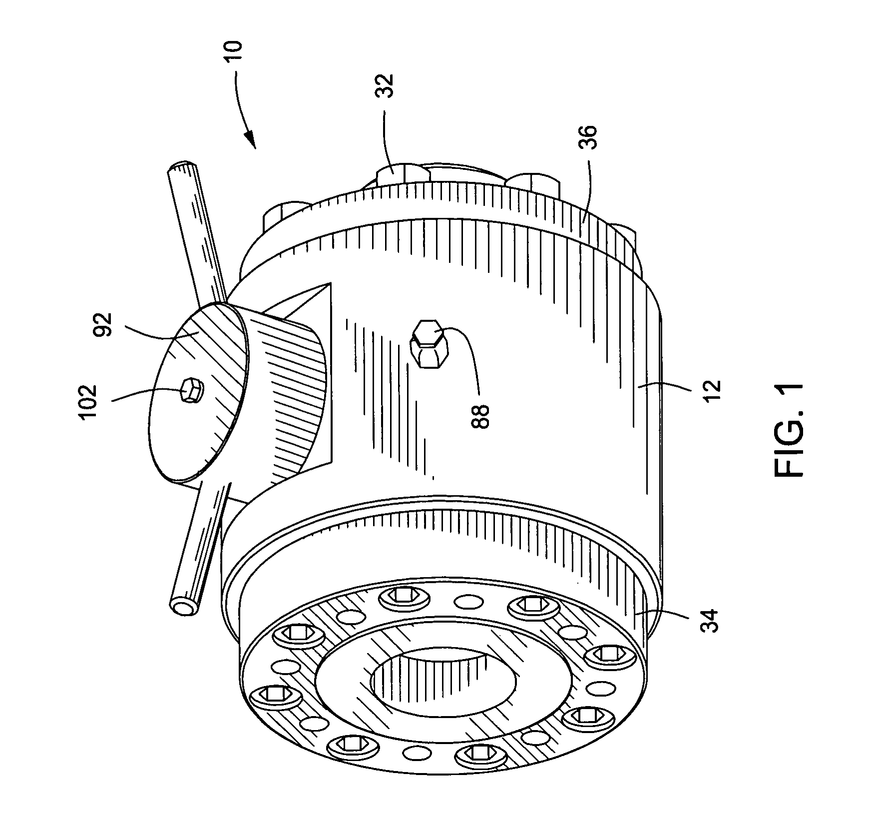 Pig valve having trunnion supported ball, self-centering seats and universal type mounting flanges