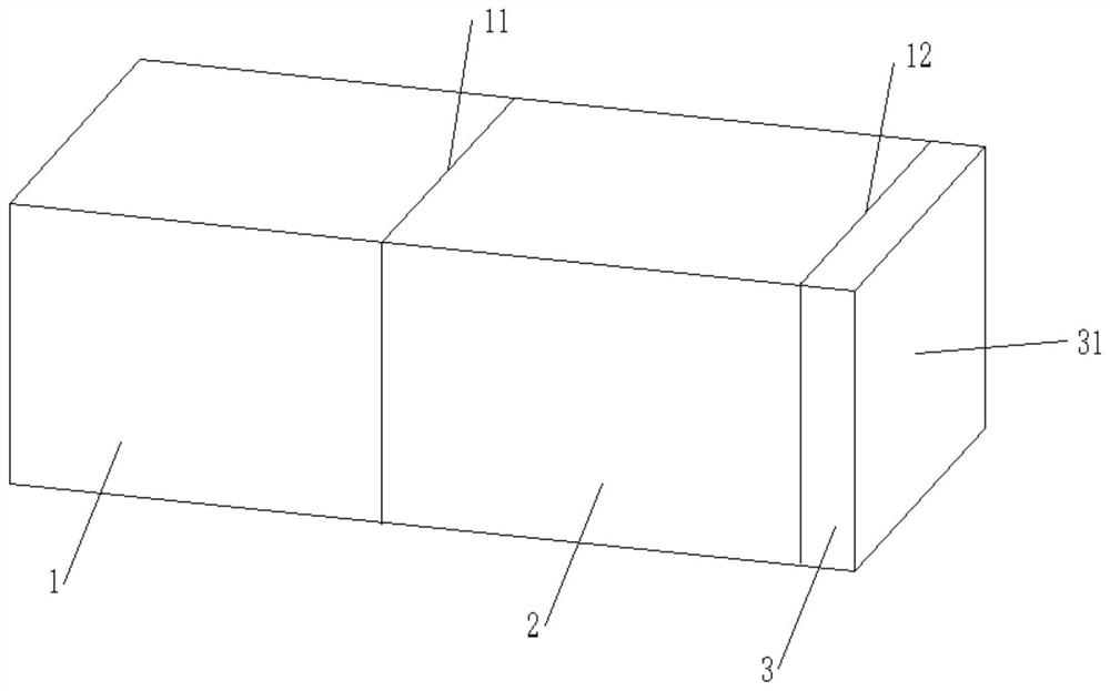 Laser crystal, laser and preparation method of hundred-picosecond laser