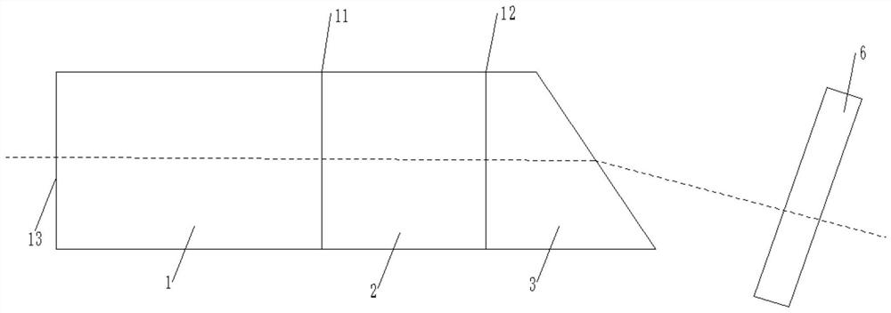 Laser crystal, laser and preparation method of hundred-picosecond laser