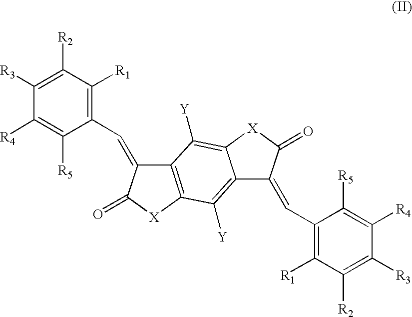 Polymeric articles comprising novel bismethine benzodifuranone derivative colorants