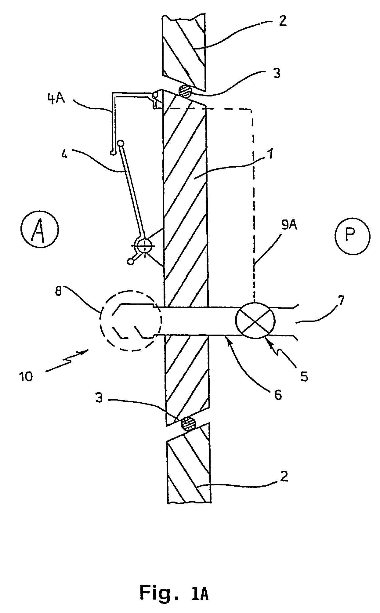 Device for warning of differential pressure during the opening of a pressurized closing device pertaining to an opening in the fuselage of an aeroplane
