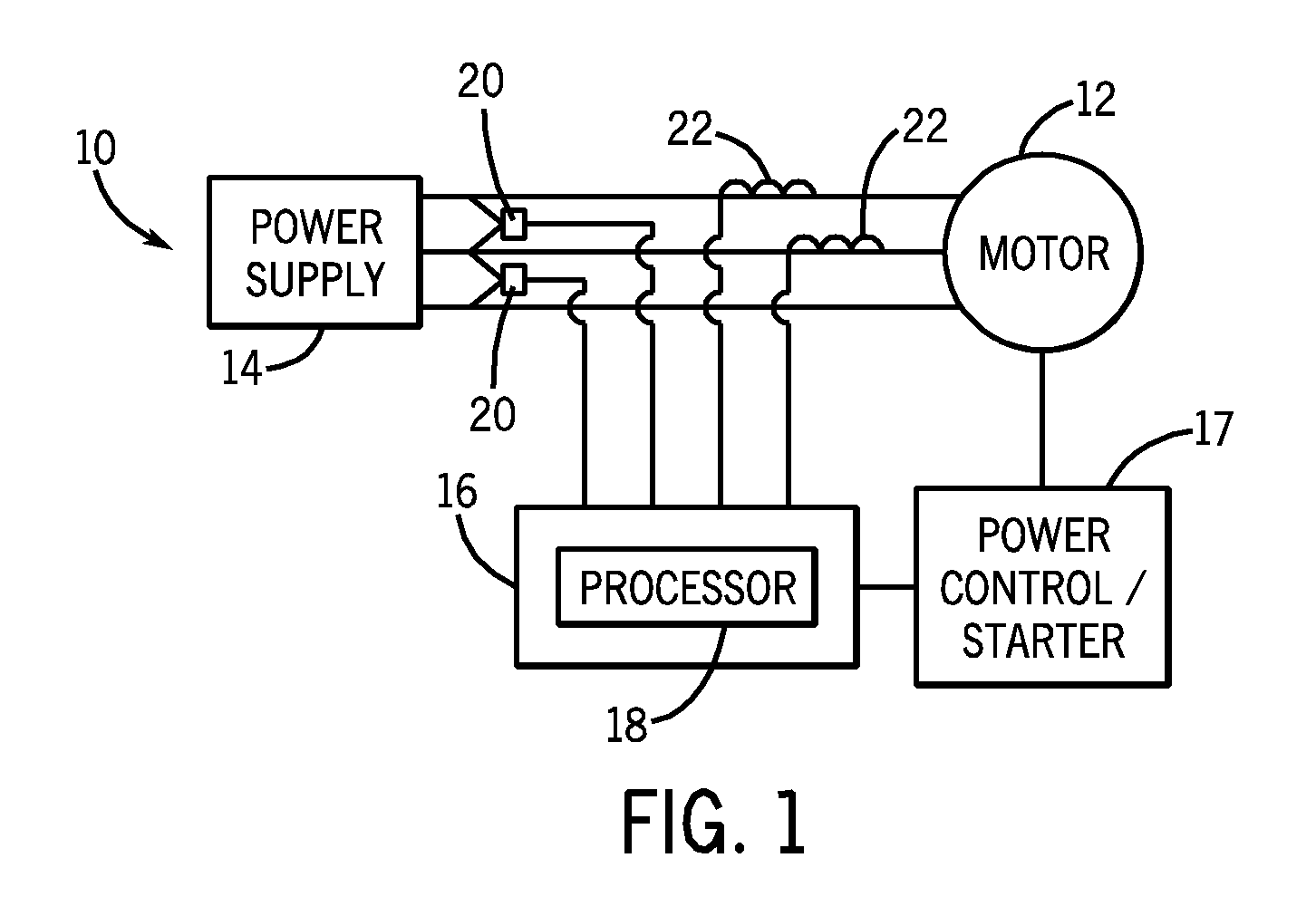 System and method to determine electric motor efficiency nonintrusively