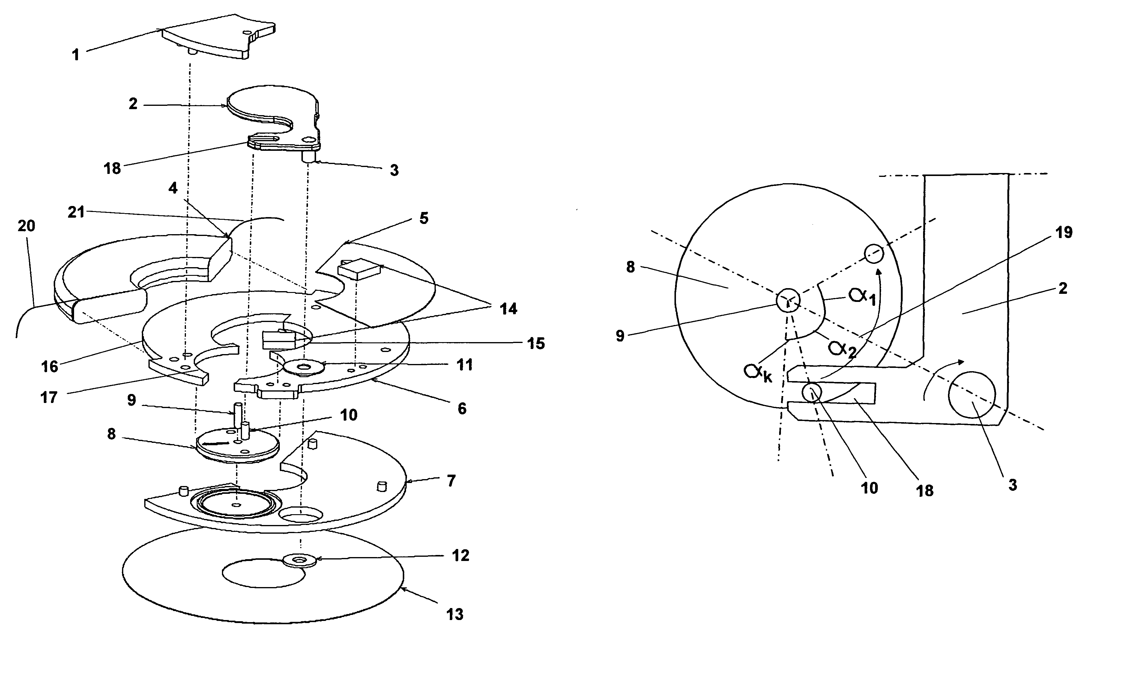 Actuator mechanism and a shutter mechanism