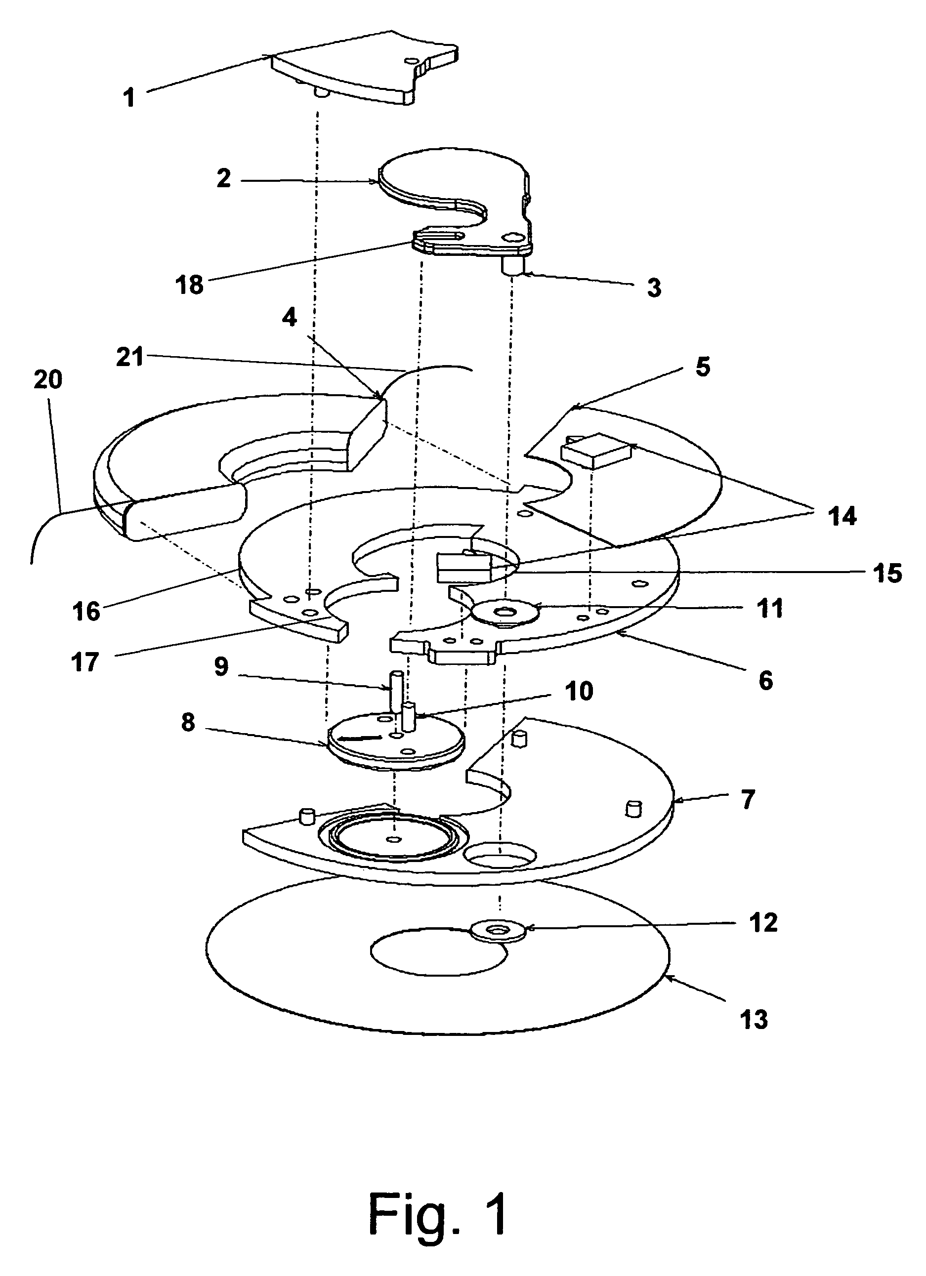 Actuator mechanism and a shutter mechanism