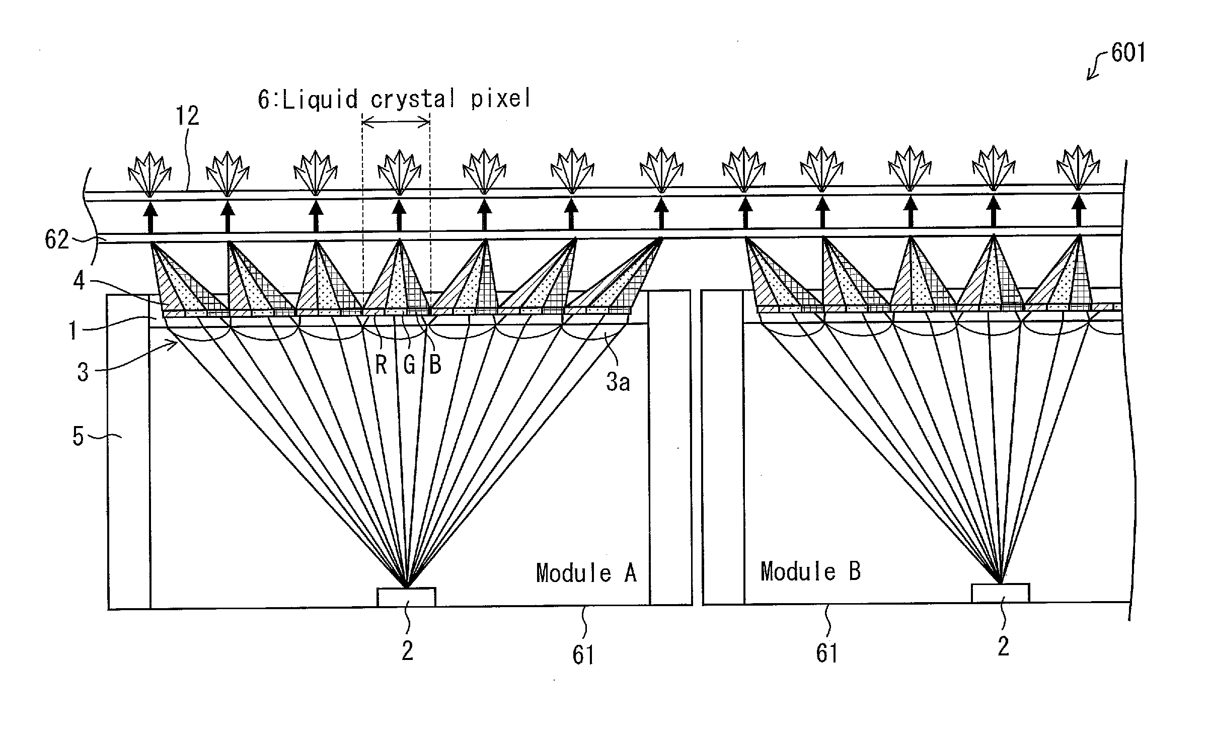 Multi-display device and display modules