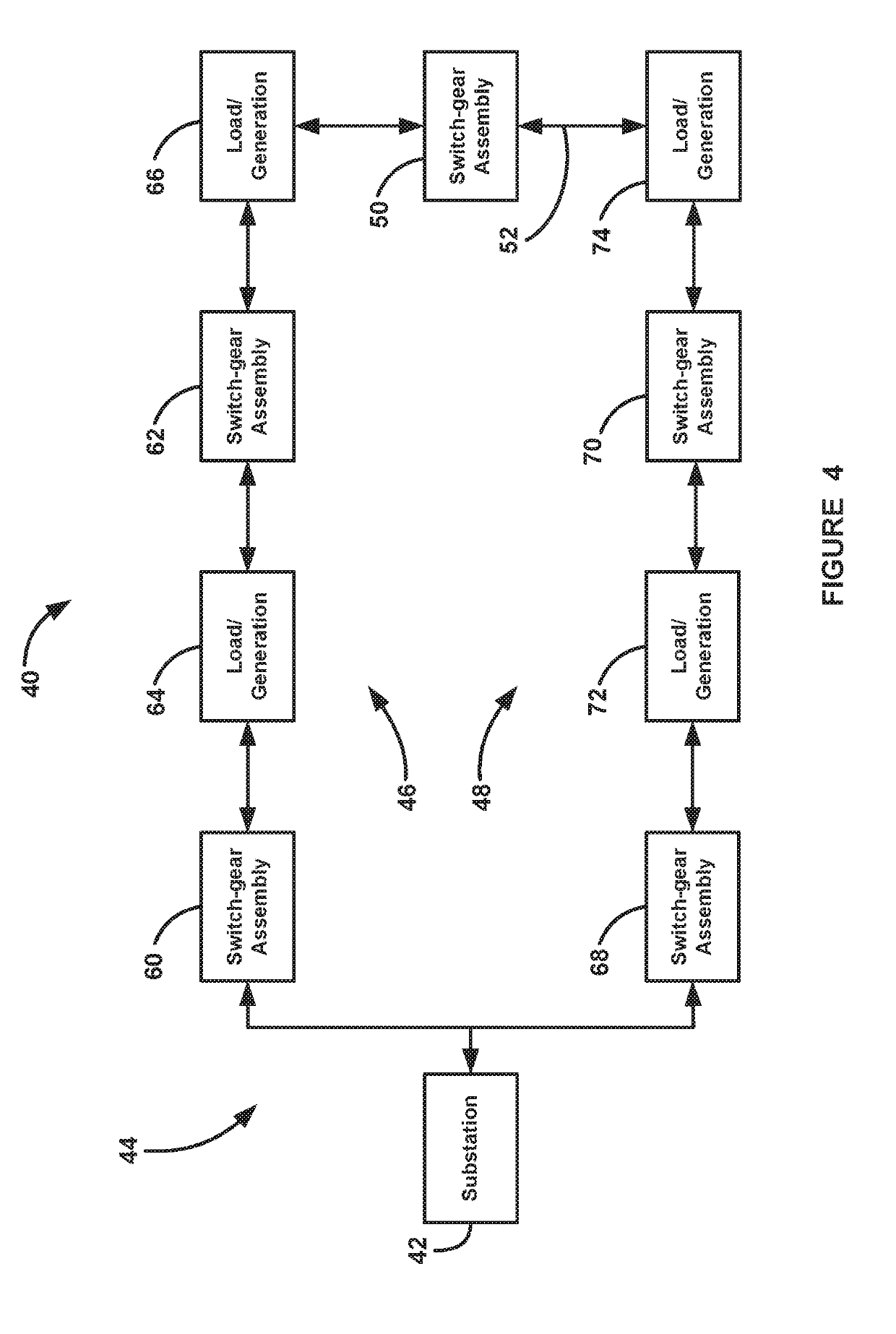 Coordinated frequency load shedding protection method using distributed electrical protection devices