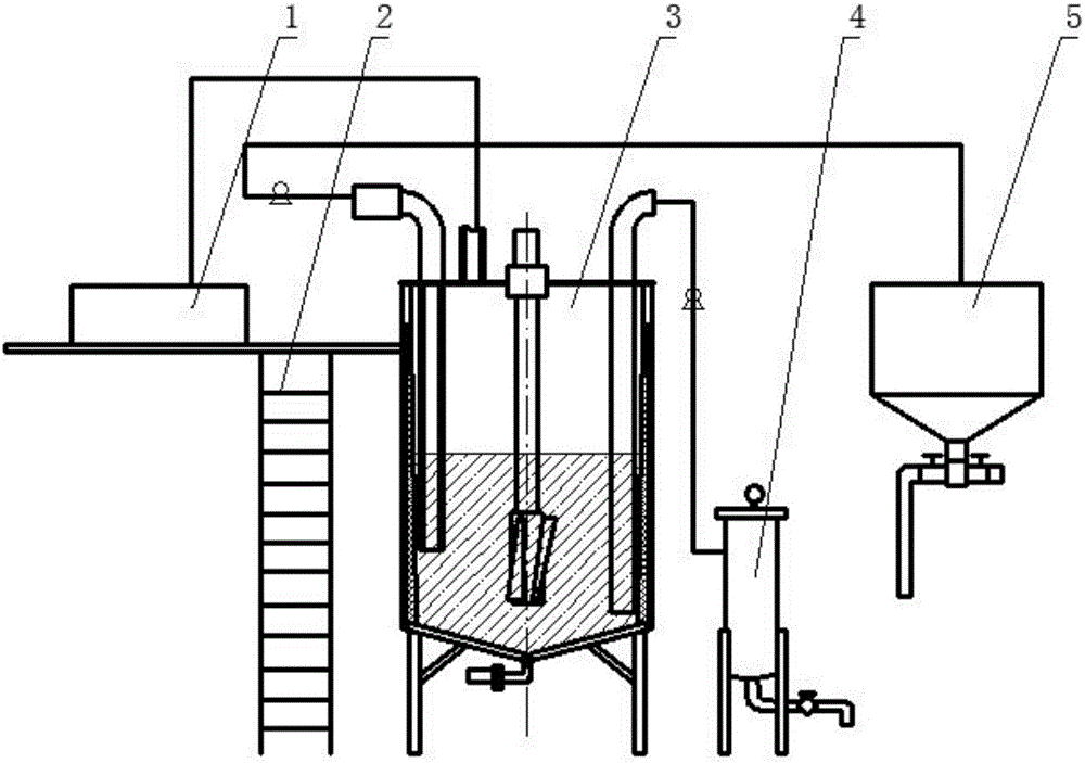 Filtering hopper used for processing lubricating oil