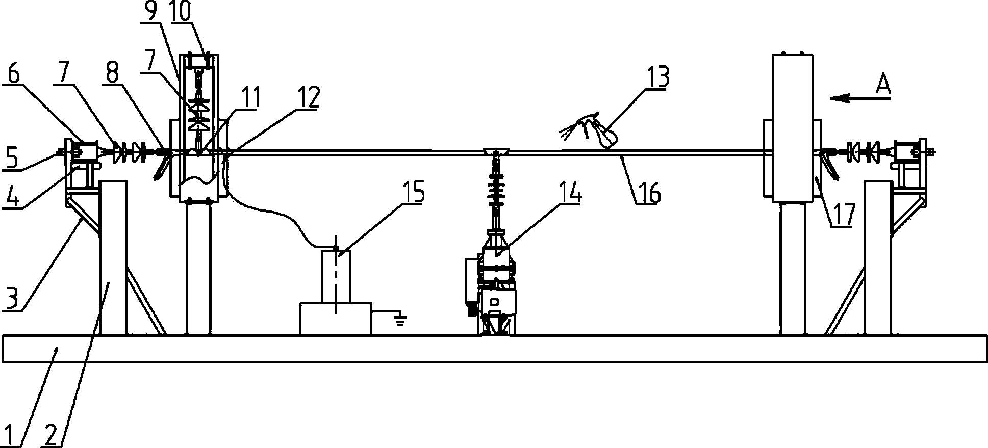 Microvibration Simulation Experimental Device for Overhead Conductors