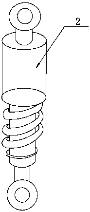 Damping air sac comforting structure of automobile driving cab