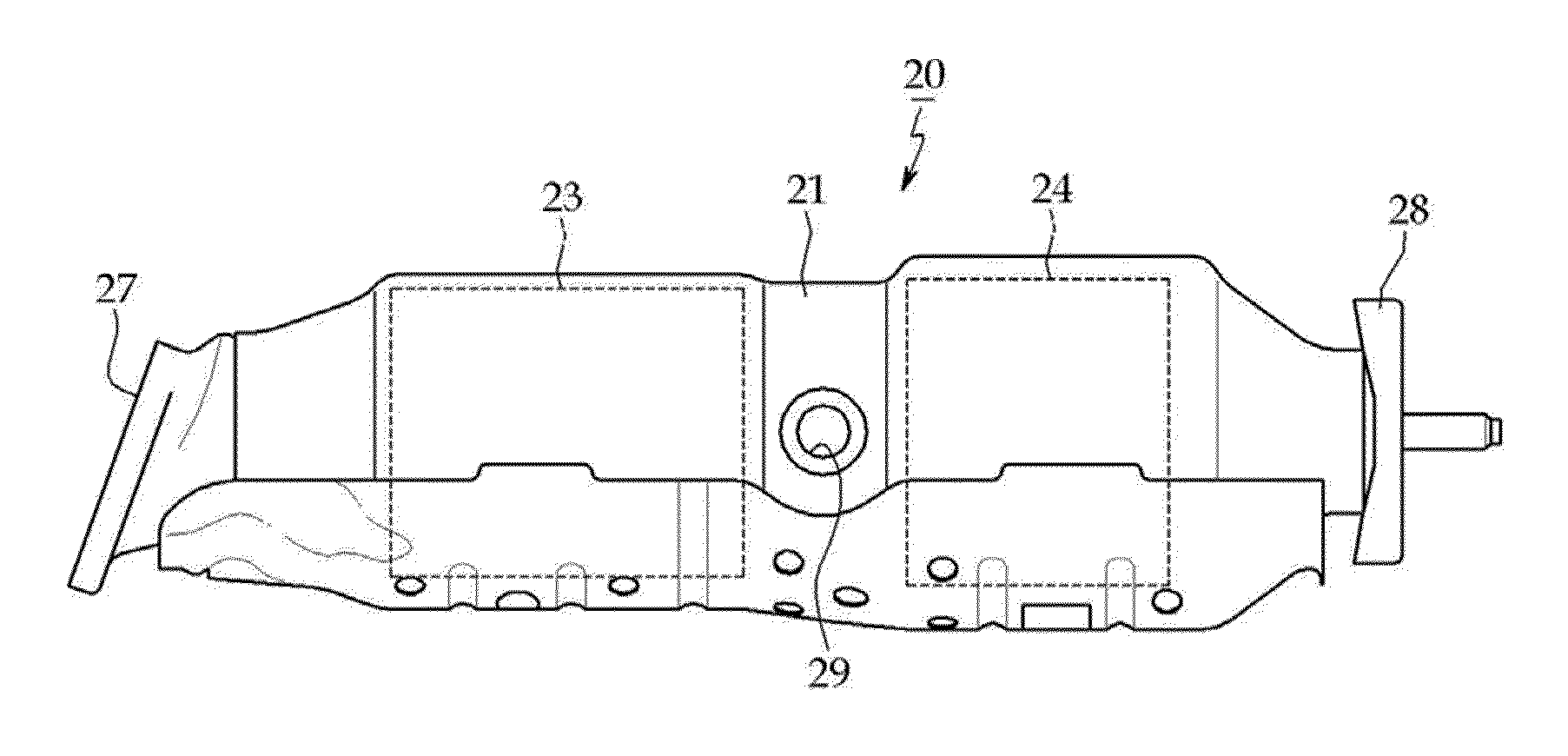 Catalytic apparatus for vehicle